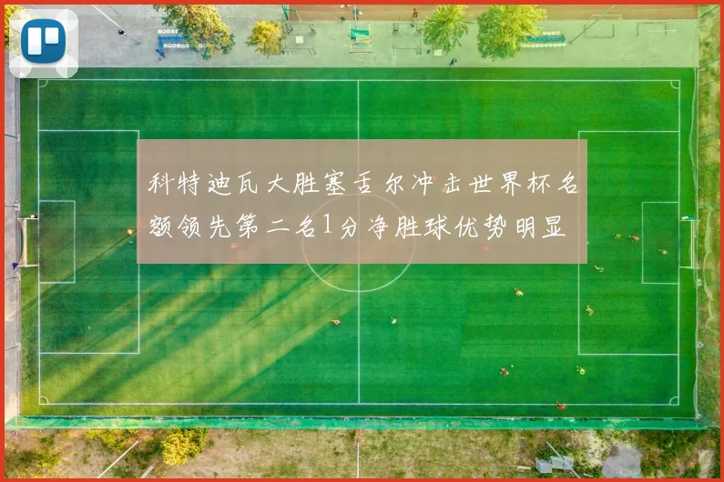 科特迪瓦大胜塞舌尔冲击世界杯名额领先第二名1分净胜球优势明显